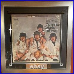 THE BEATLES BUTCHER COVER Yesterday And Today STEREO Framed Nice Peel