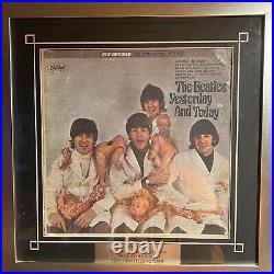 THE BEATLES BUTCHER COVER Yesterday And Today STEREO Framed Nice Peel