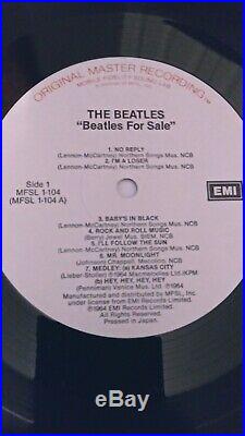 THE BEATLES For Sale Vinyl LP MFSL Original Master Recording Mobile Fidelity NM