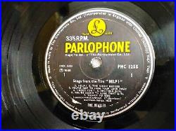 THE BEATLES HELP! PARLOPHONE RARE LP record vinyl dum dum INDIA INDIAN VG++