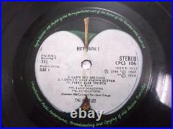THE BEATLES HEY JUDE GREEN APPLE RARE LP record vinyl INDIA INDIAN G+