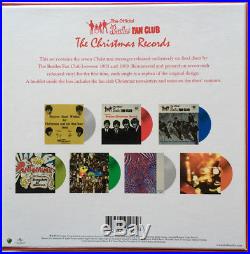 THE BEATLES'Happy Christmas Beatle People' 7x 7 Coloured Vinyl Box Set NEW