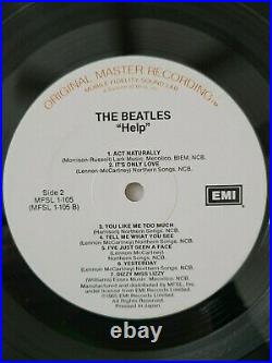 THE BEATLES Help! Mobile Fidelity Sound Labs Vinyl LP MFSL 1985