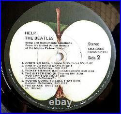 THE BEATLES- Help! Vinyl LP Apple Records SMAS-2386 Stereo Inner Sleeve Gate
