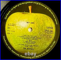 THE BEATLES -Hey Jude- Rare UK Export LP on Apple CPCS 106 (Vinyl Record)