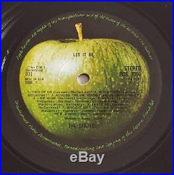 THE BEATLES LET IT BE BOX SET Apple 1st Press 1970 Vinyl EX