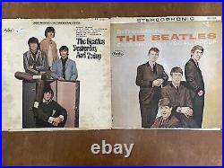 THE BEATLES LP Lot of 36 Record Albums & 14, 7 45 RPM Personal Collection