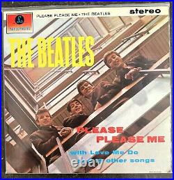 THE BEATLES LP Please please me 1963 Parlophone Promo Manufacturer's Record