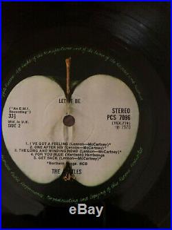 THE BEATLES Let It Be 1970 UK Vinyl LP 1st Pressing Box Set Complete EXCELLENT