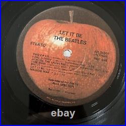 THE BEATLES Let It Be 1st Press Vinyl LP MAGGIE MAE credits RARE Phil & Ronnie