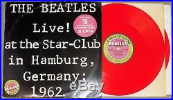 THE BEATLES Live! At the Star-Club, Hamburg Germany 1962 RED VINYL PROMO LP 1977