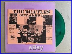 THE BEATLES Outakes 1 CLOUDY GREEN COLORED VINYL TMOQ