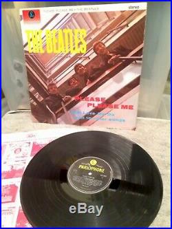 THE BEATLES PLEASE PLEASE ME UK 1963 RARE STEREO Near MINT VINYL LP