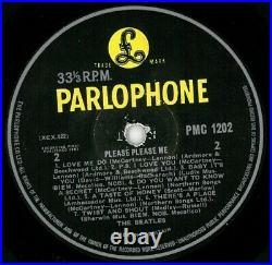 THE BEATLES Please Please Me Vinyl Record Album LP Parlophone 1963 Mono Original