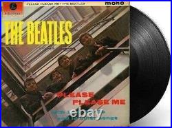 THE BEATLES Please Please Me Vinyl Record LP Parlophone 1963 Mono 1st Black/Gold