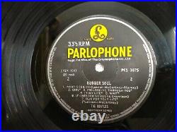 THE BEATLES RUBBER SOUL PARLOPHONE RARE LP record vinyl INDIA INDIAN vg++