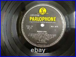 THE BEATLES RUBBER SOUL PARLOPHONE RARE LP record vinyl INDIA INDIAN vg++