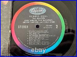 THE BEATLES Rubber Soul LP'65 CAPITOL ST 2442 Stereo SHRINK Rainbow VG+/NM