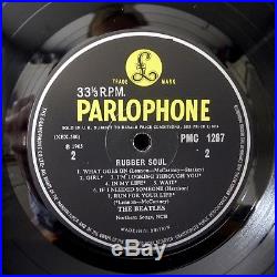 THE BEATLES Rubber Soul UK ORIGINAL MONO 1965 Parlophone LP EX/EX Vinyl ALBUM