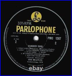 THE BEATLES Rubber Soul Vinyl Record LP Parlophone 1965 Mono Original Pop Music