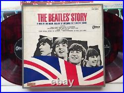 THE BEATLES' STORY JAPAN 1st PRESS STEREO ODEON RED WAX BOX 2LP OP-75534