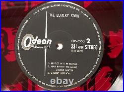 THE BEATLES' STORY JAPAN 1st PRESS STEREO ODEON RED WAX BOX 2LP OP-75534