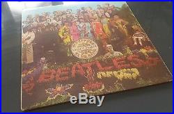 THE BEATLES Sgt Pepper UK Mono -1/-1 SUPERB AUDIO EX/EX Vinyl LP Worldwide Ship