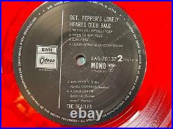 THE BEATLES Sgt Peppers EAS-70137 JAPAN Limited Original MONO RED WAX withOBI Fast