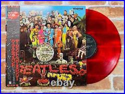 THE BEATLES Sgt Peppers EAS-70137 JAPAN Limited Original MONO RED WAX withOBI NM