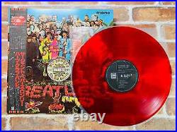 THE BEATLES Sgt Peppers EAS-70137 JAPAN Limited Original MONO RED WAX withOBI NM