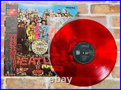 THE BEATLES Sgt Peppers EAS-70137 JAPAN Limited Original MONO RED WAX withOBI NM