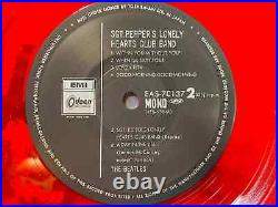 THE BEATLES Sgt Peppers EAS-70137 JAPAN Limited Original MONO RED WAX withOBI NM