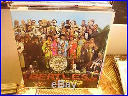 THE BEATLES Sgt Peppers Lonely vinyl LP Capitol Records Rainbow EX mono