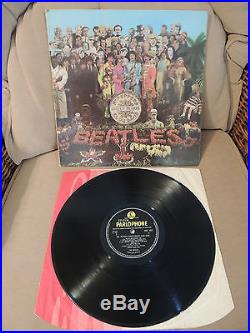 THE BEATLES Sgt Peppers UK 1967 Mono Vinyl LP +Inner +Insert FIRST PRESS EX/VG
