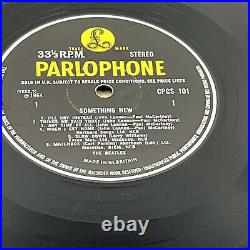 THE BEATLES Something New LP PARLAPHONE VG+ FIRST PRESSING (CPCS 101) Yellow