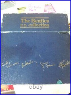 THE BEATLES The E. P. Collection UK Original 15 Vinyl 45 rpm Blue Box Set Booklet