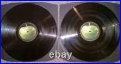 THE BEATLES The White Album Double Vinyl LP 1st Stereo UK photos & poster VG+/Ex