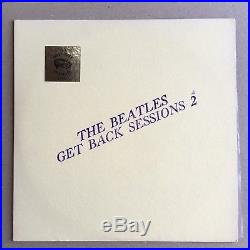 THE BEATLES Virgin + Three The Get Back Sessions II RED COLORED VINYL