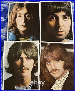 THE BEATLES WHITE ALBUM 1ST US PRESSING No. 0441043 with POSTER & PHOTOS VG++