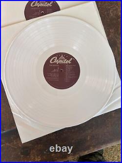 THE BEATLES WHITE ALBUM 2LP WHITE VINYL SEBX11841 with Band Photos Poster In Cello