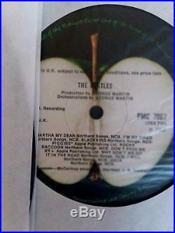 THE BEATLES White Album 1968 2 Vinyl LP Record Low Number #0007688 UK 1st Press