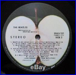 THE BEATLES White Album (1968) Vinyl, LP Apple SWBO-101 LOW NUMBER! 0011936 NM