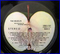 THE BEATLES White Album (1968) Vinyl, LP Apple SWBO 101 Low Number #0085006