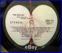 THE BEATLES White Album (1968) Vinyl, LP Apple SWBO 101 Low Number #0085006