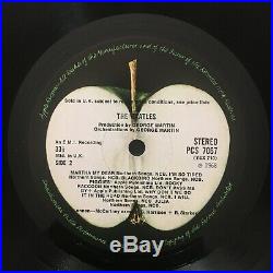THE BEATLES White Album RARE SPACER UK ORIGINAL INSERTS STEREO APPLE VINYL 2LP