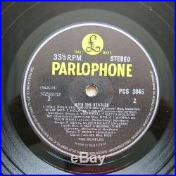 THE BEATLES With The Beatles UK 1st stereo vinyl LP Parlophone 1963 Jobete Ex