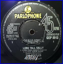 THE BEATLES long tall sally 7 1st Press UK EP VG+ GEP 8913 Vinyl 1964 Record