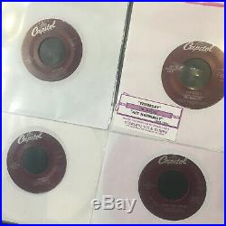 THE BEATLES lot of 18 capitol JUKEBOX 45s colored vinyl! Nice collection! RARE