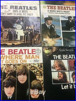 THE BEATLES nice lot of 15 capitol picture sleeves 45 PS vintage 1964-1969 rare