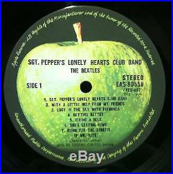 THE BEATLES sgt pepper's LP Mint- EAS-80558 Vinyl Japan Audiophile 1967 withInsert